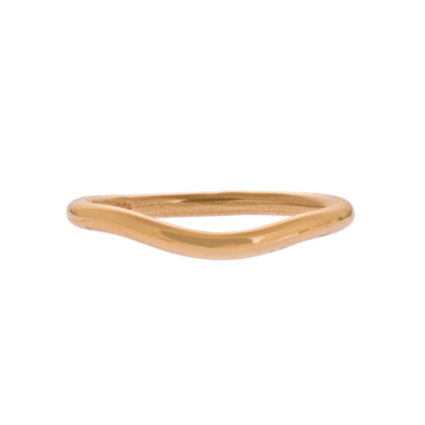 Band Priodas Gold Curve