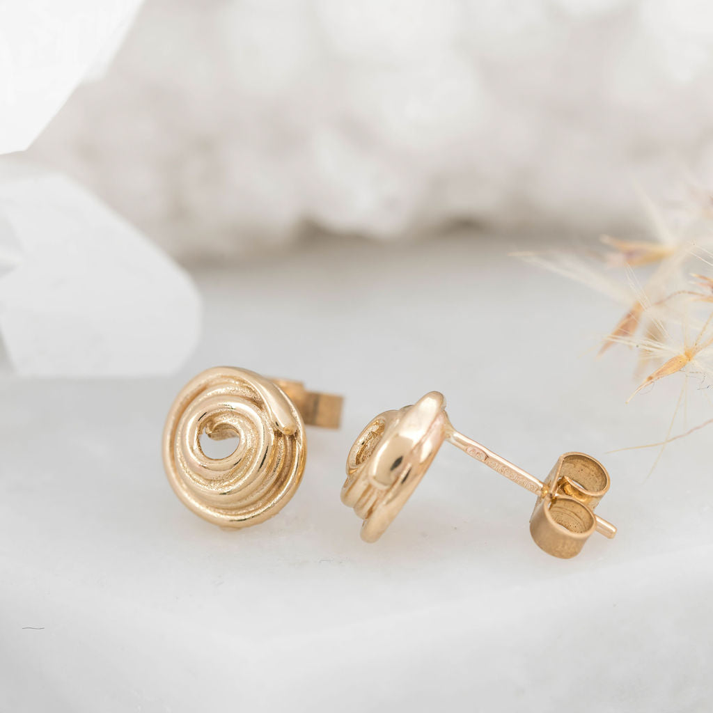 Miniature Gold Wrapped Studs