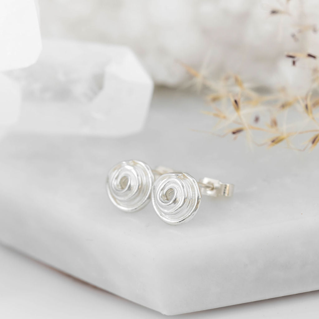 Miniature Silver Wrapped Studs