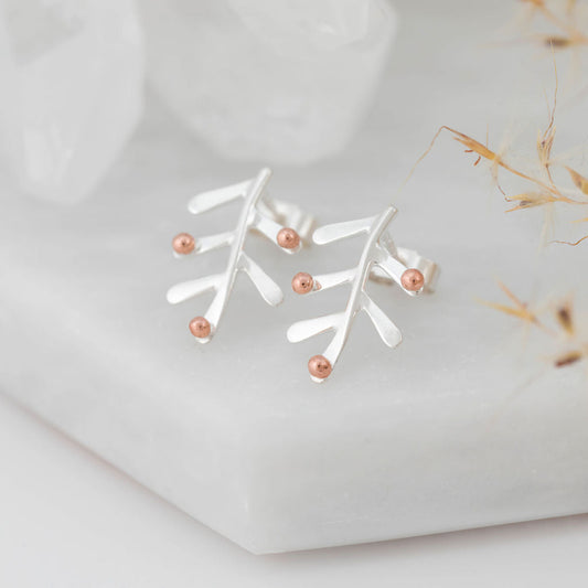 Mini Fern Studs