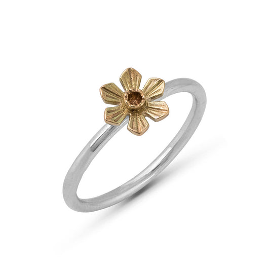 Daffodil Ring - Silver & Gold