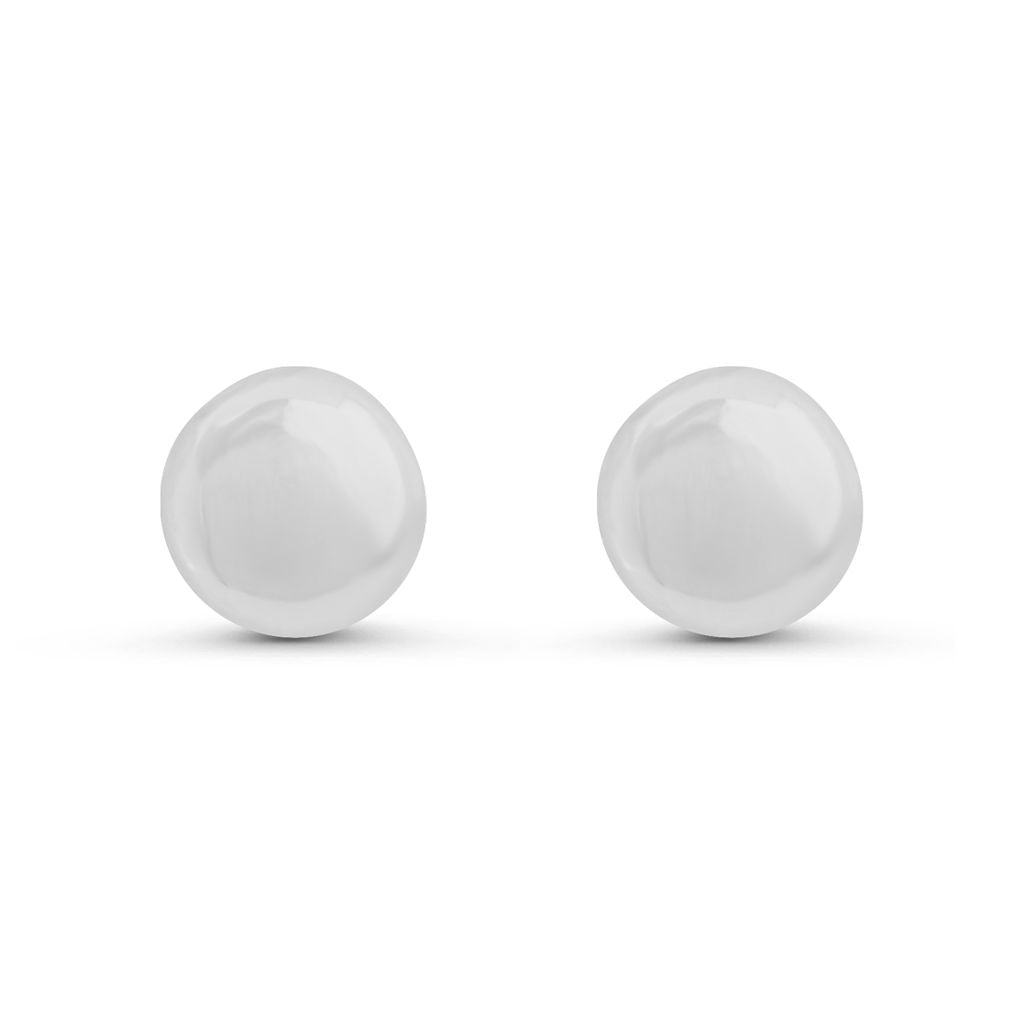 Dot Stud Earrings - Silver