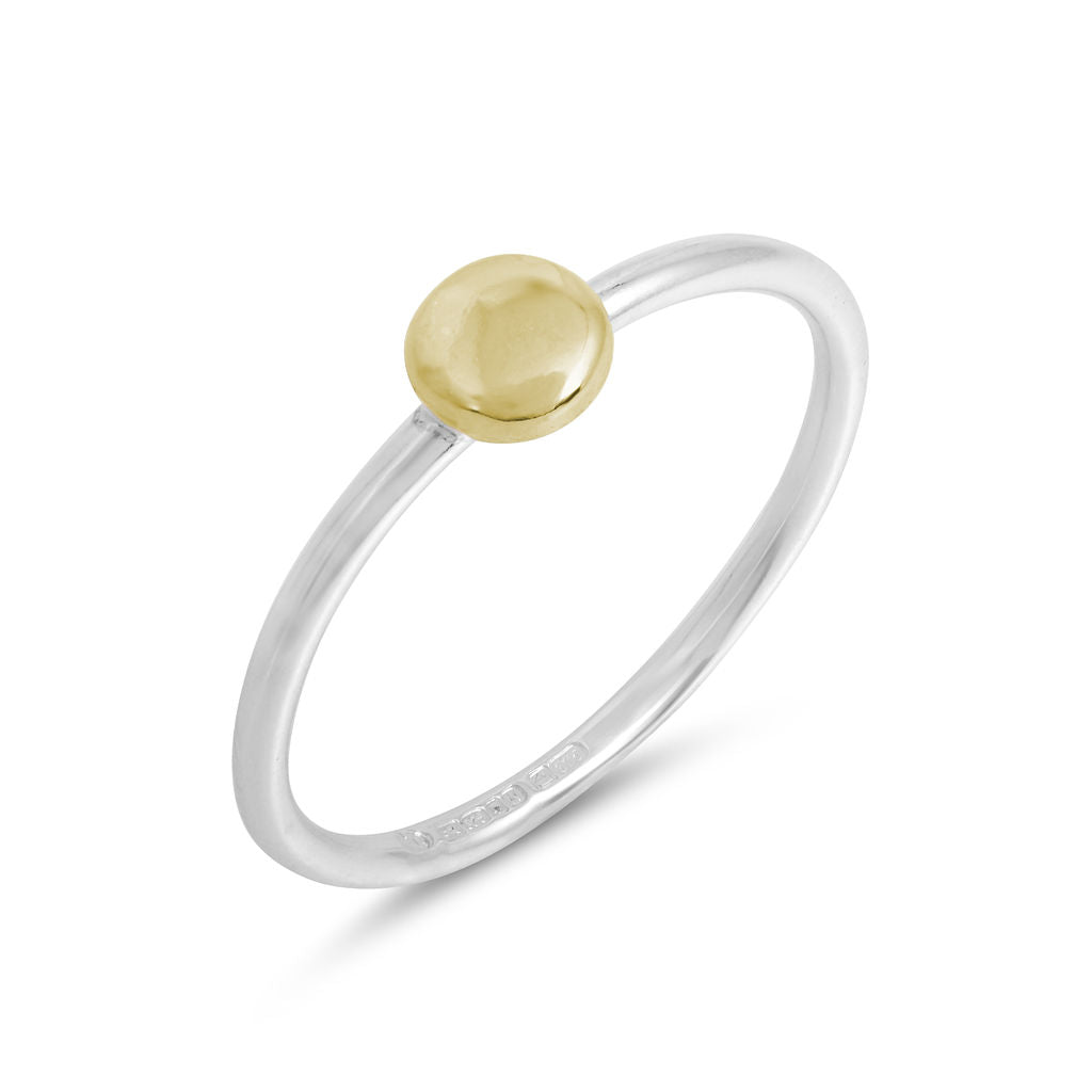 Dot Ring - Silver & Gold