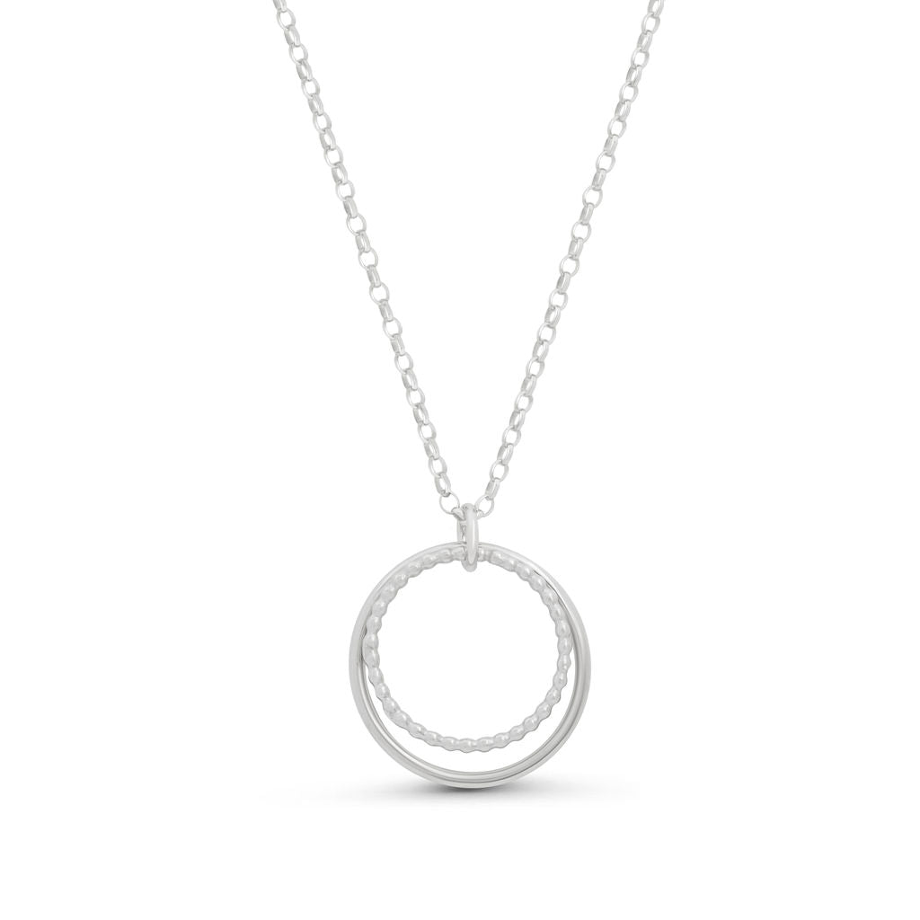 Large Hoop Pendant - Silver