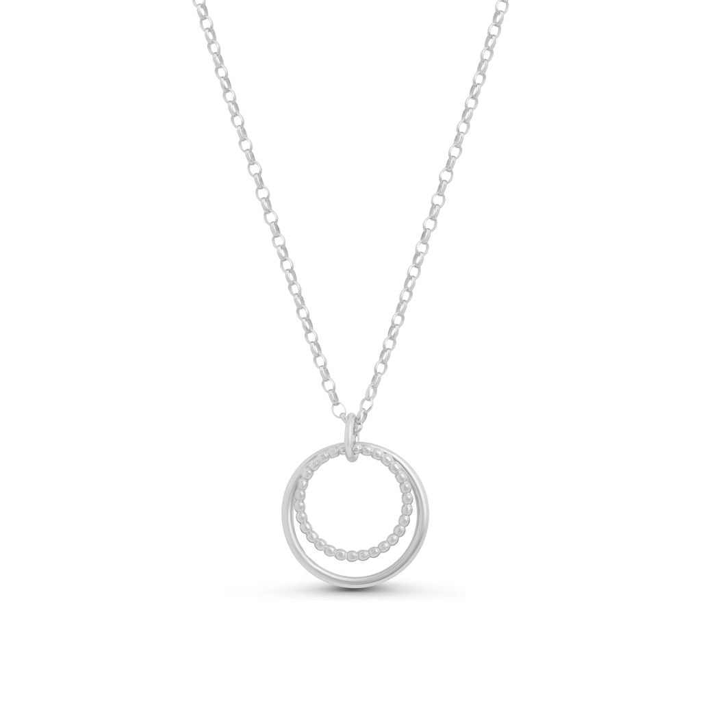 Small Hoop Pendant - Silver