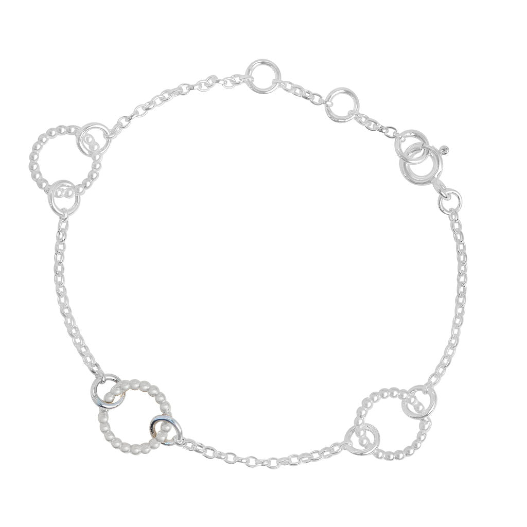 Large Hoop Bracelet - Silver