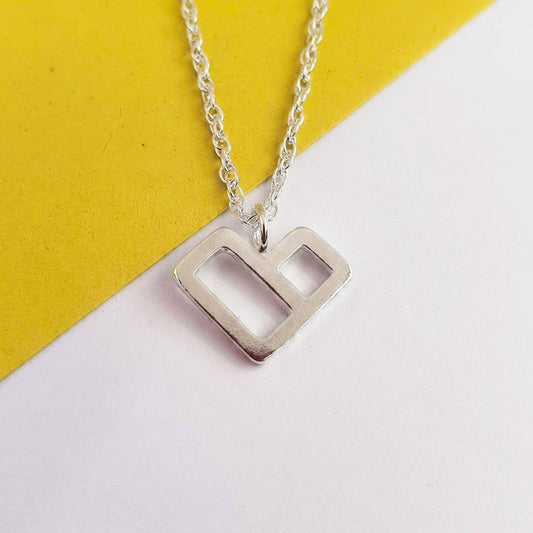 Geometric Heart Pendant