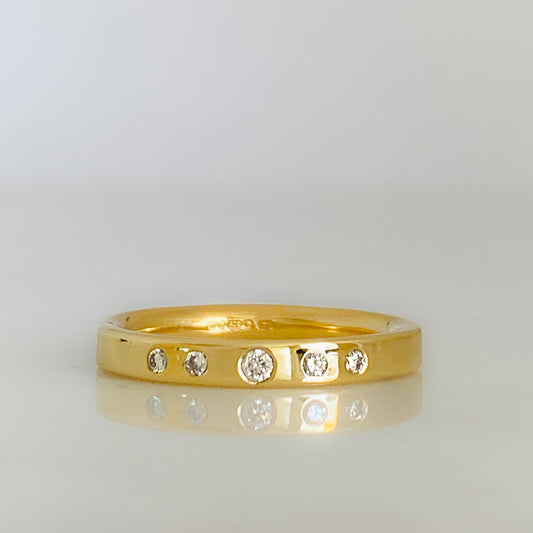 Gold Serendipity Diamond Row Ring