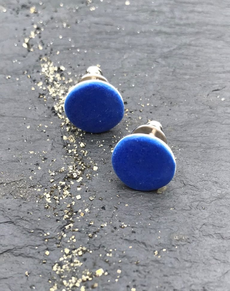 Disc Stud Earrings