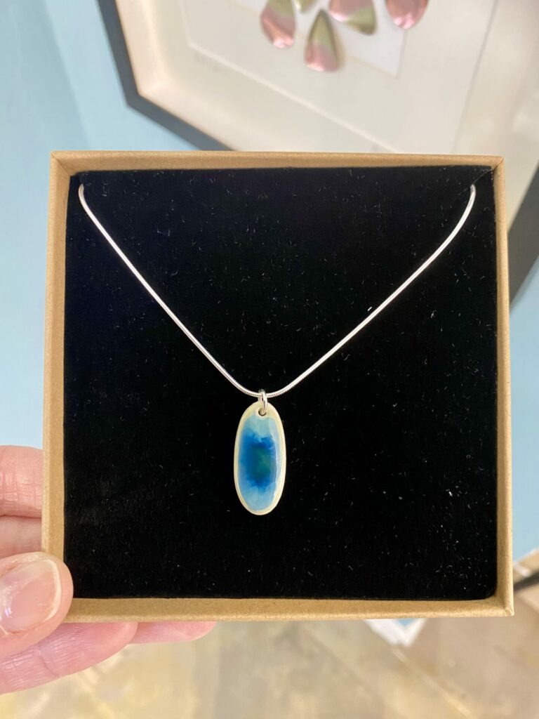 Ocean Glaze Oval Necklace - Large