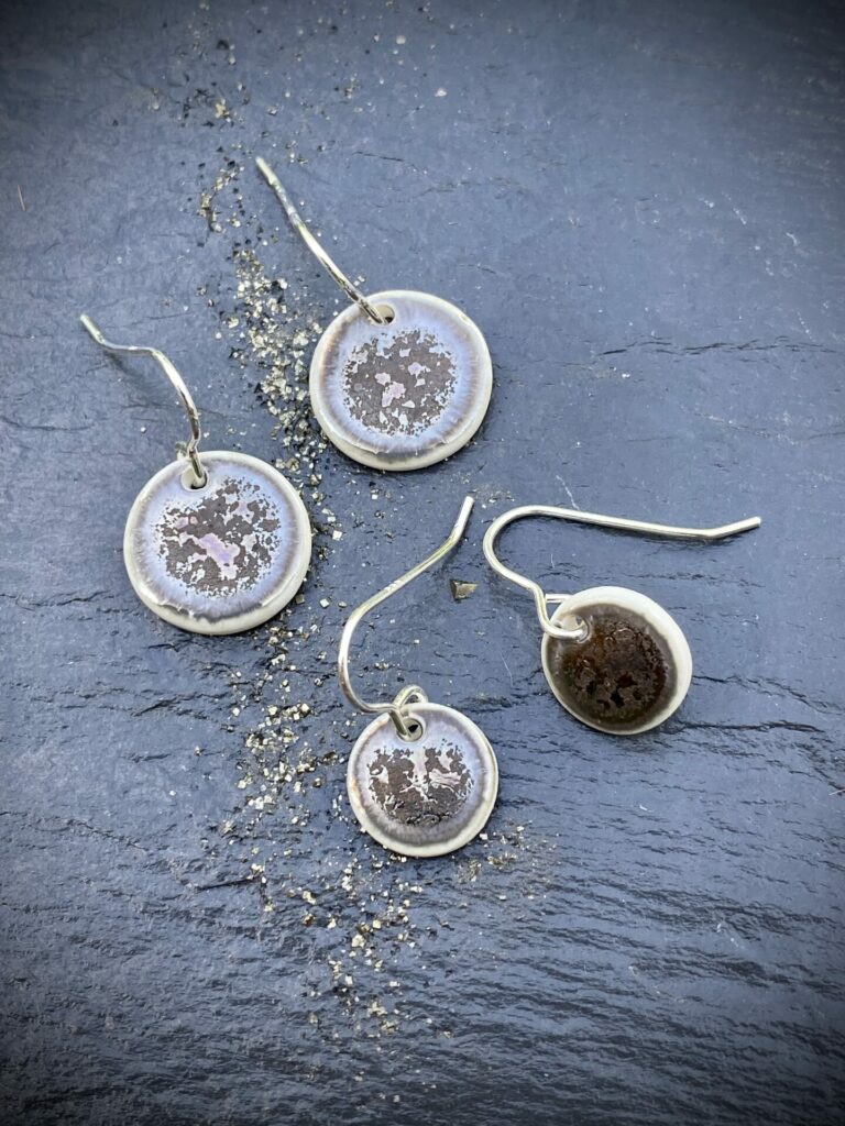 Metallic Disc Earrings