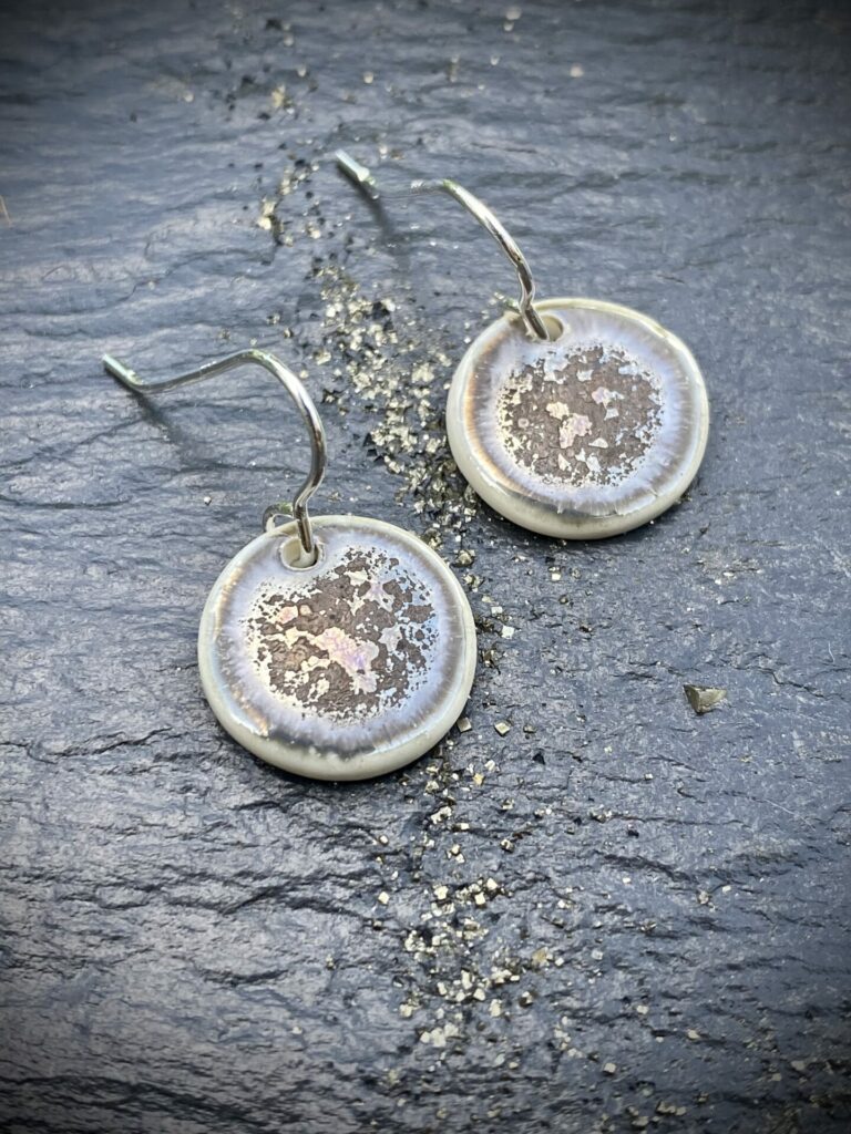 Metallic Disc Earrings