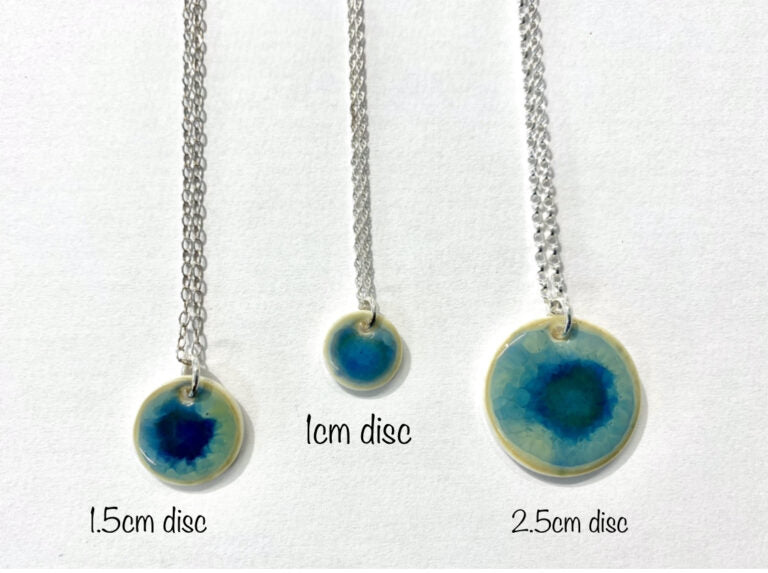 Ocean Glaze Disc Necklace